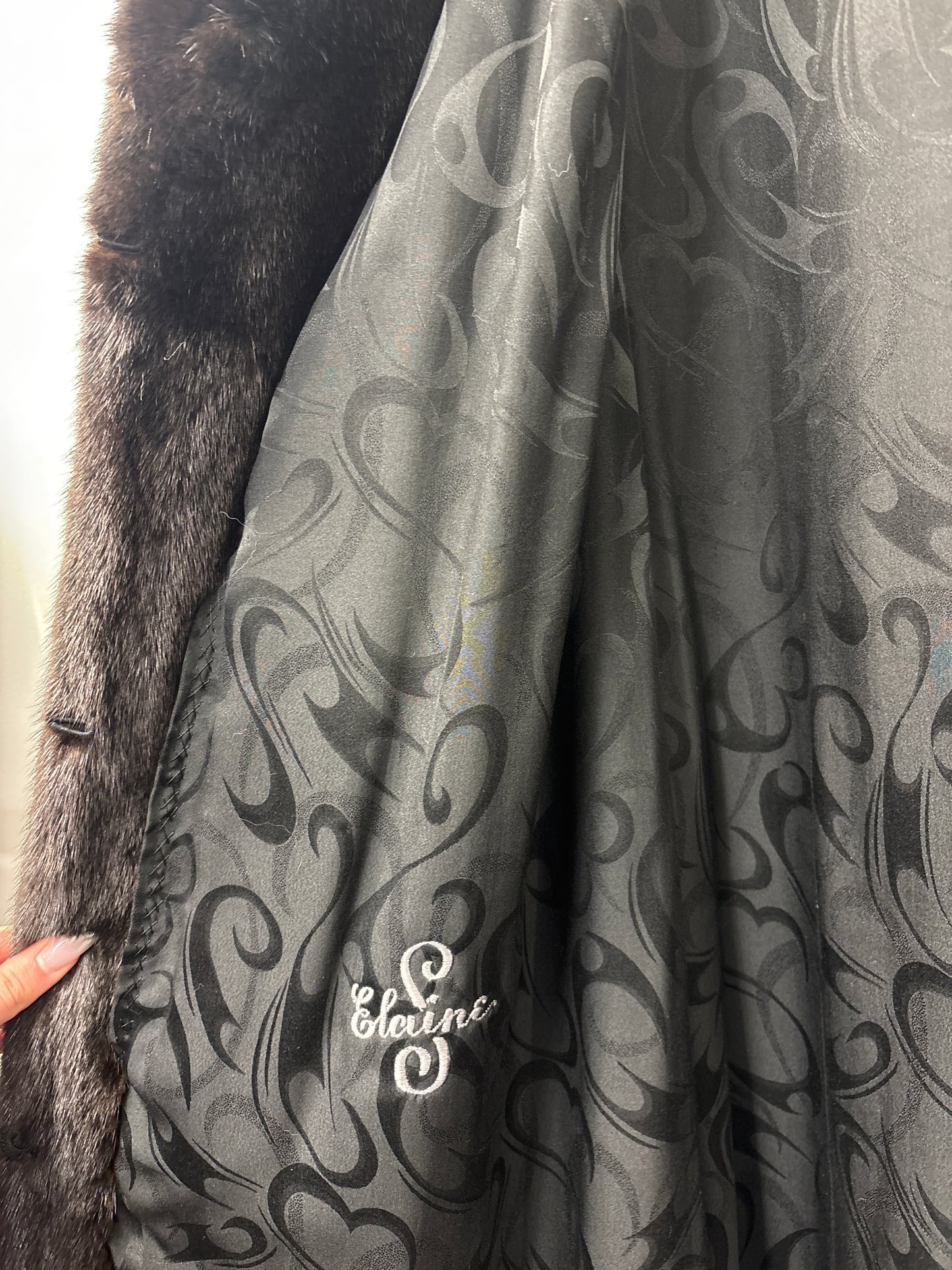 Vintage Mink Fur Long Coat