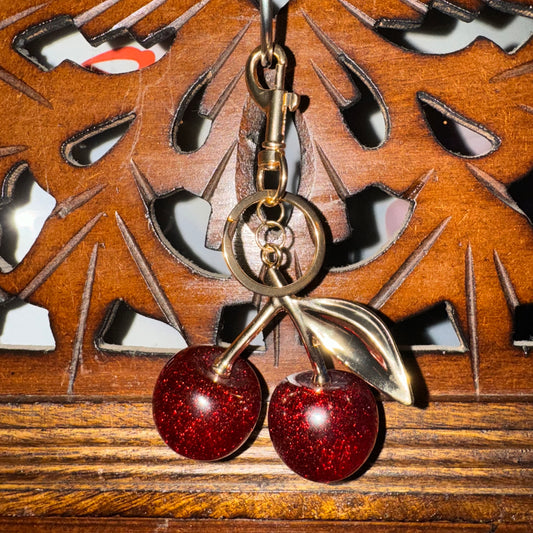 Cherry Bag Charm
