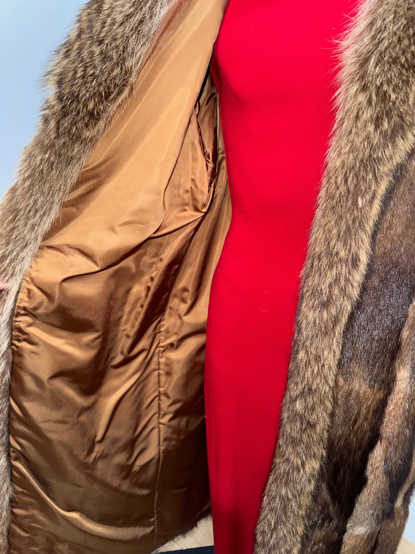 Vintage Patchwork Muskrat Fur