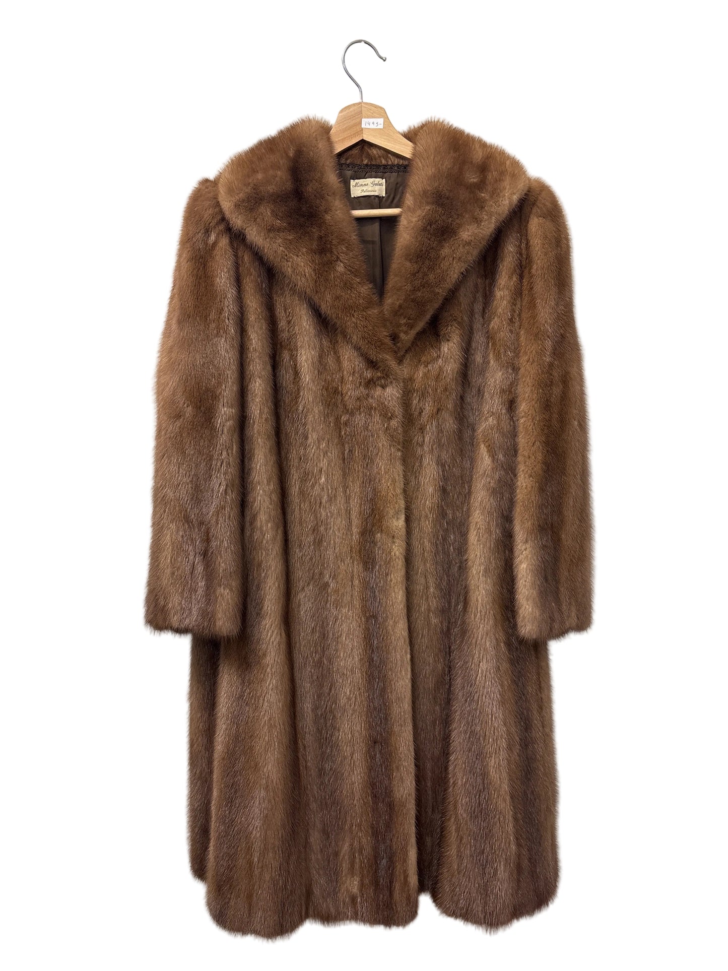 Vintage Mink Fur Long Coat