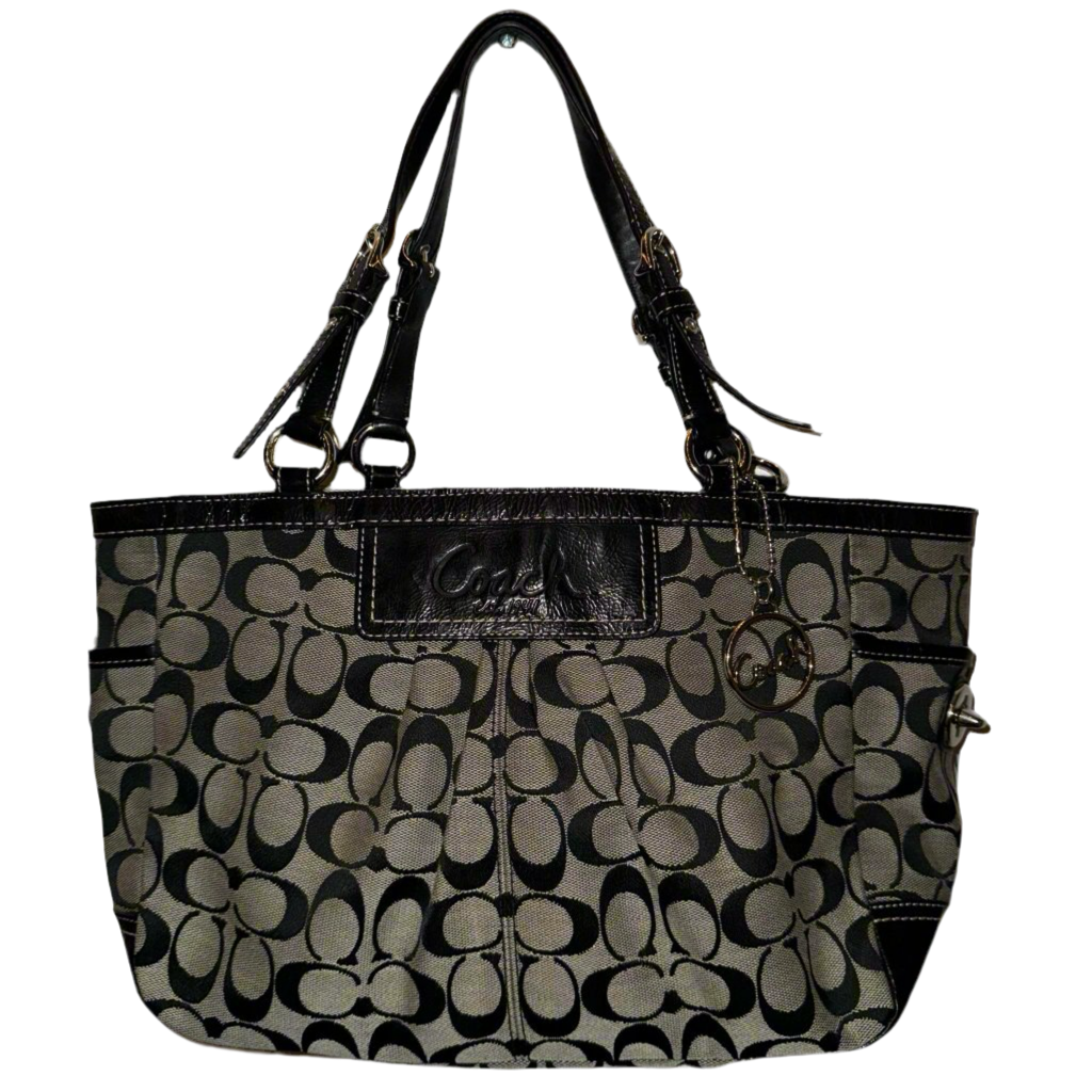 Coach Signature Pleated Gallery Tote