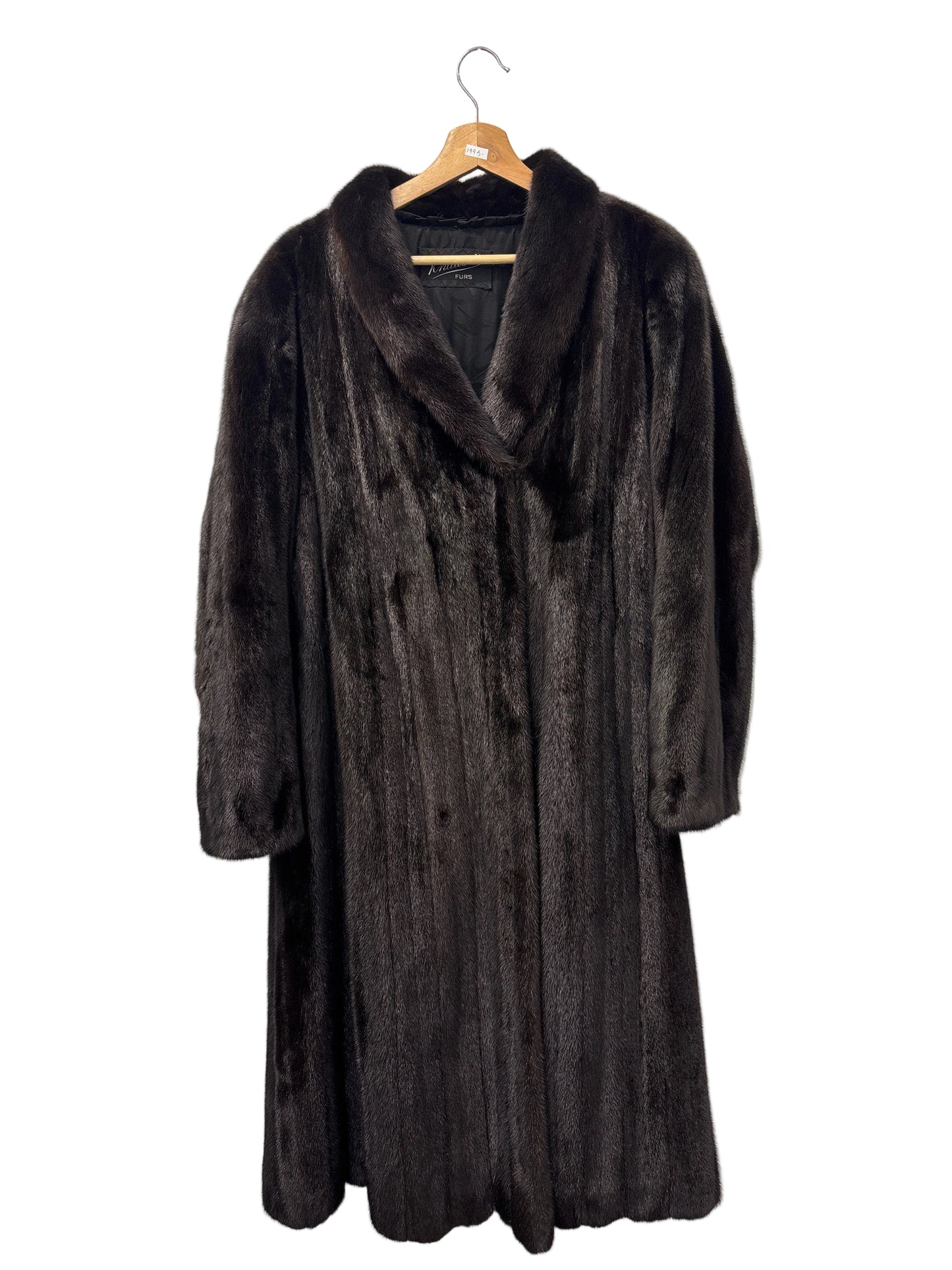 Vintage Mink Fur Long Coat