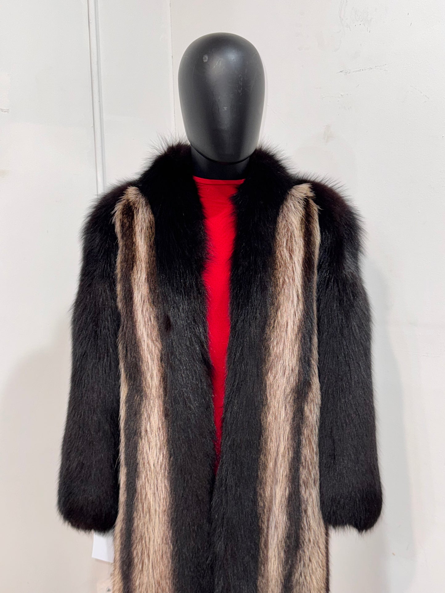 Vintage Racoon and Black Fox Fur