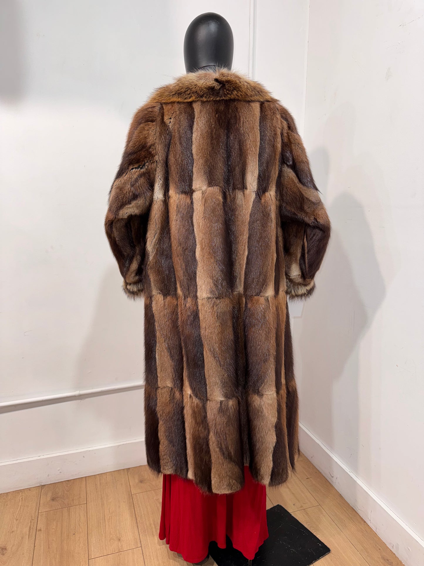 Vintage Patchwork Muskrat Fur