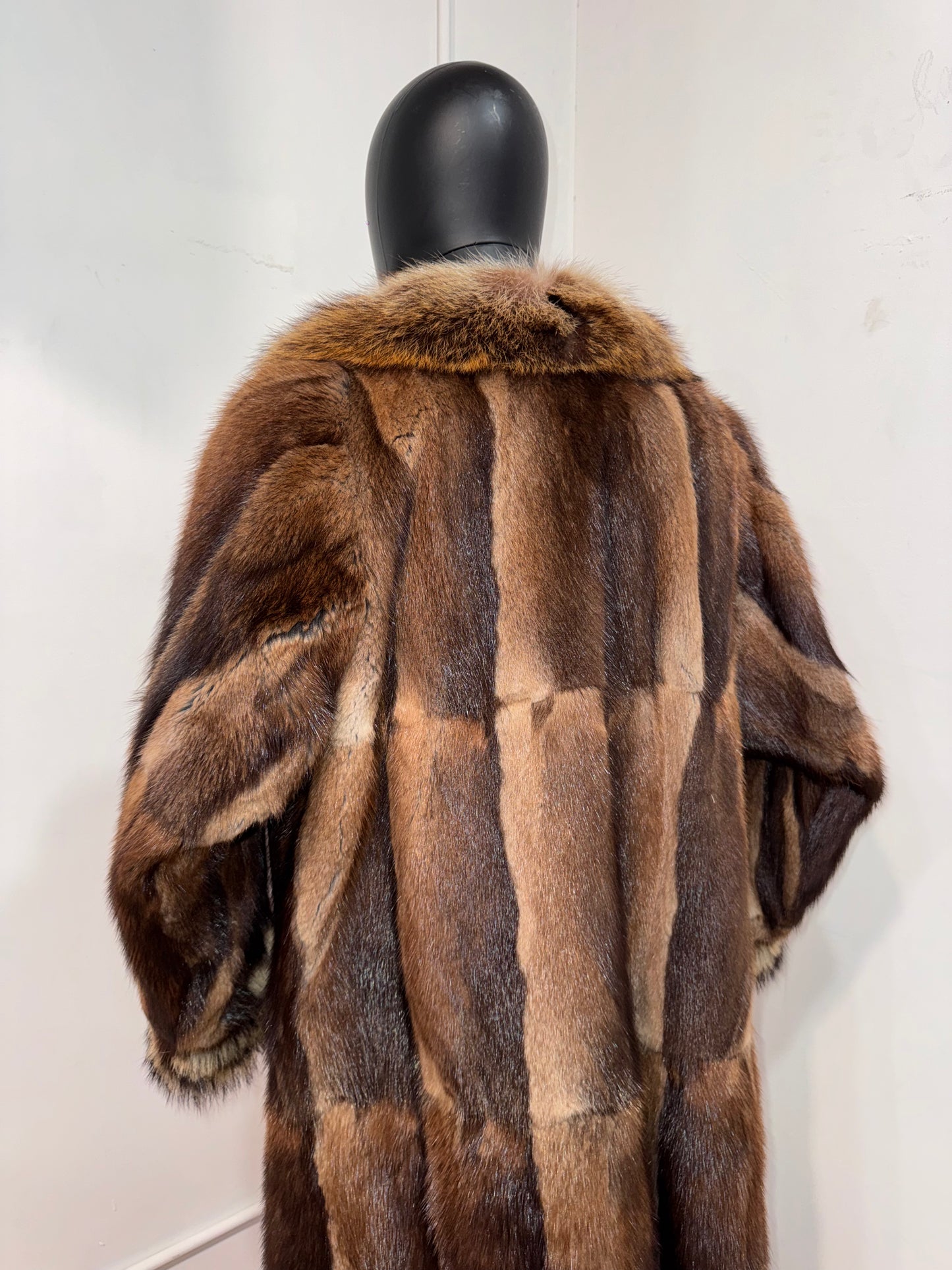 Vintage Patchwork Muskrat Fur