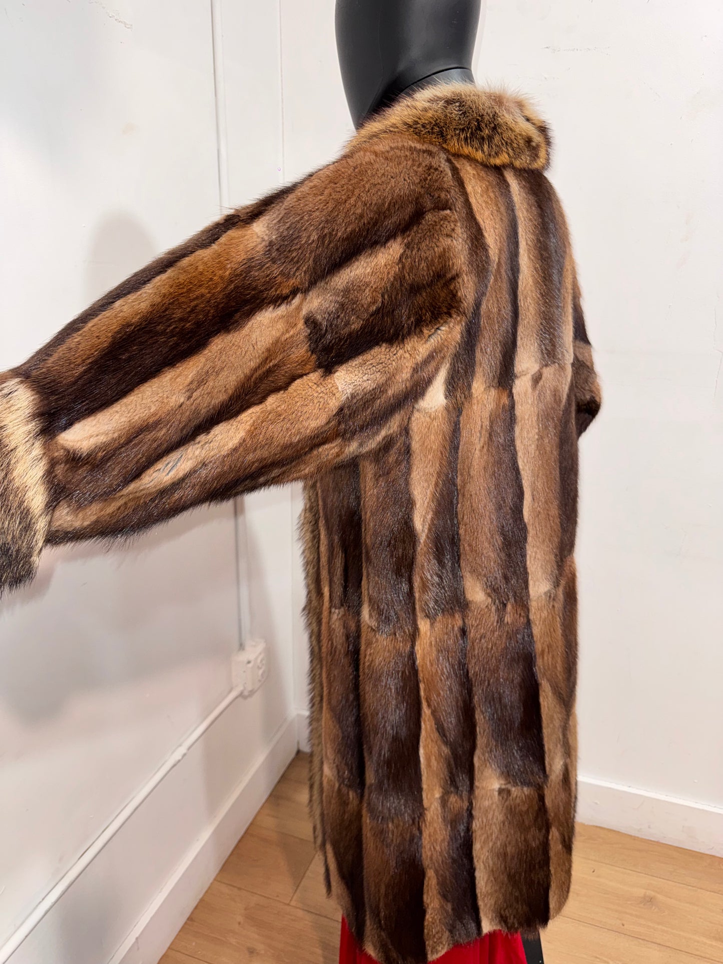 Vintage Patchwork Muskrat Fur