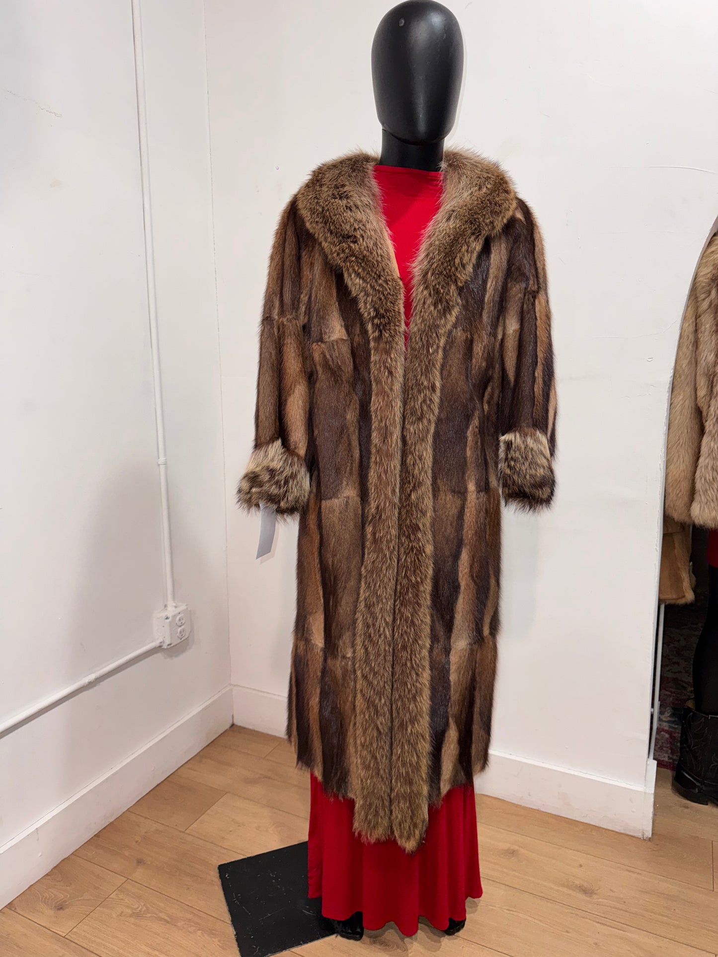 Vintage Patchwork Muskrat Fur
