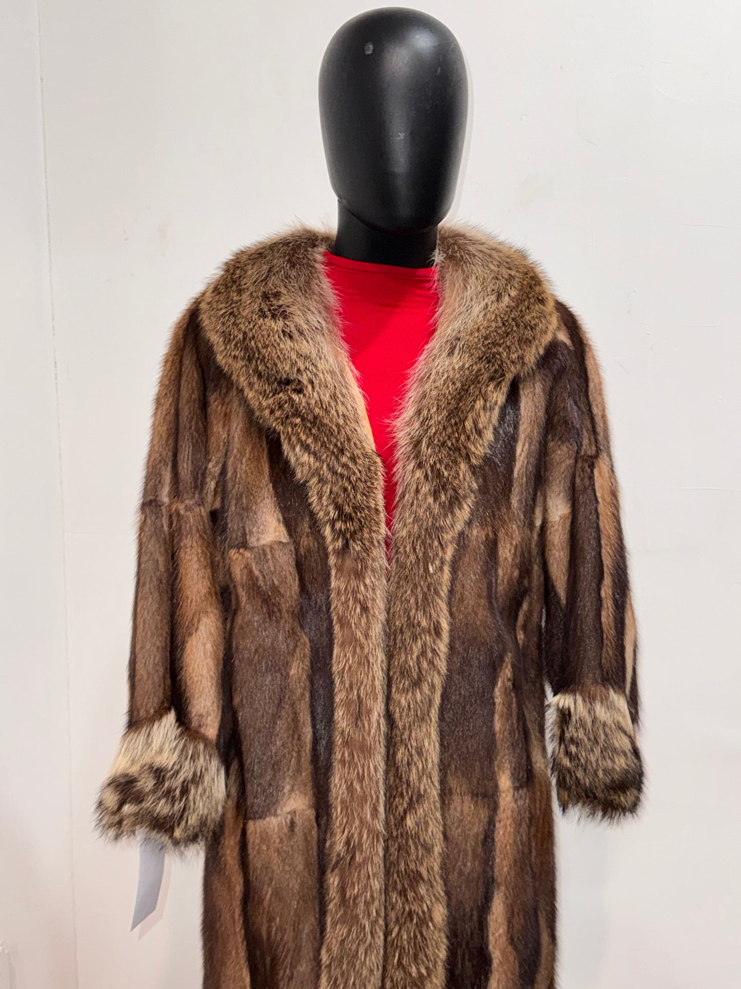 Vintage Patchwork Muskrat Fur