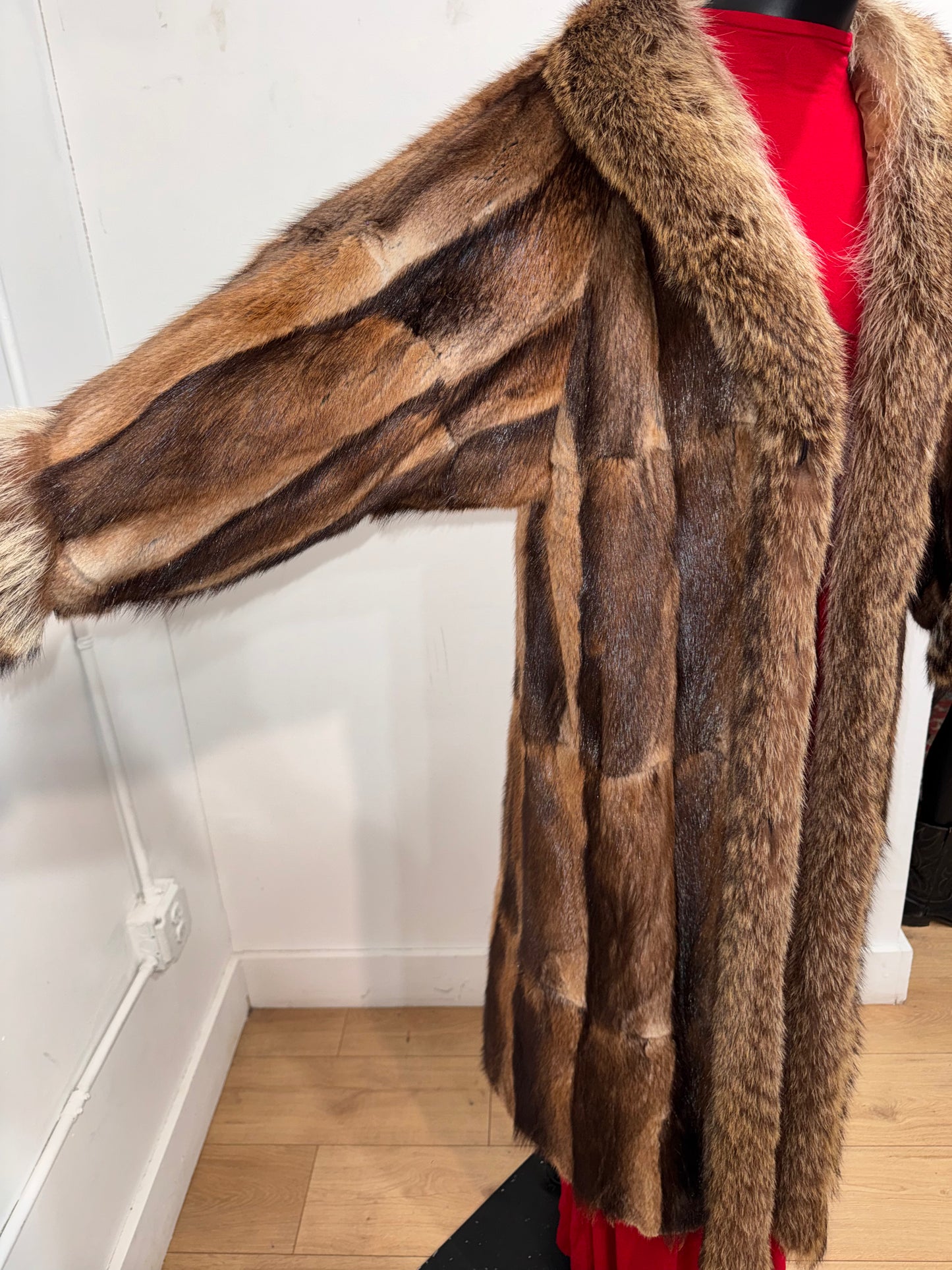Vintage Patchwork Muskrat Fur