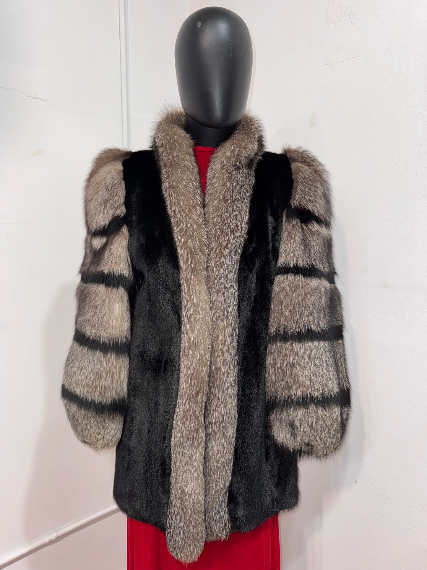 Vintage Mink and Silver Fox Jacket