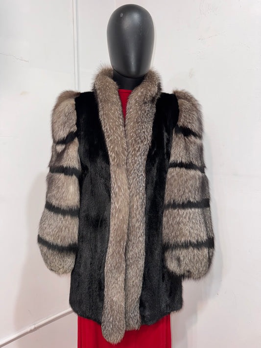 Vintage Mink and Silver Fox Jacket