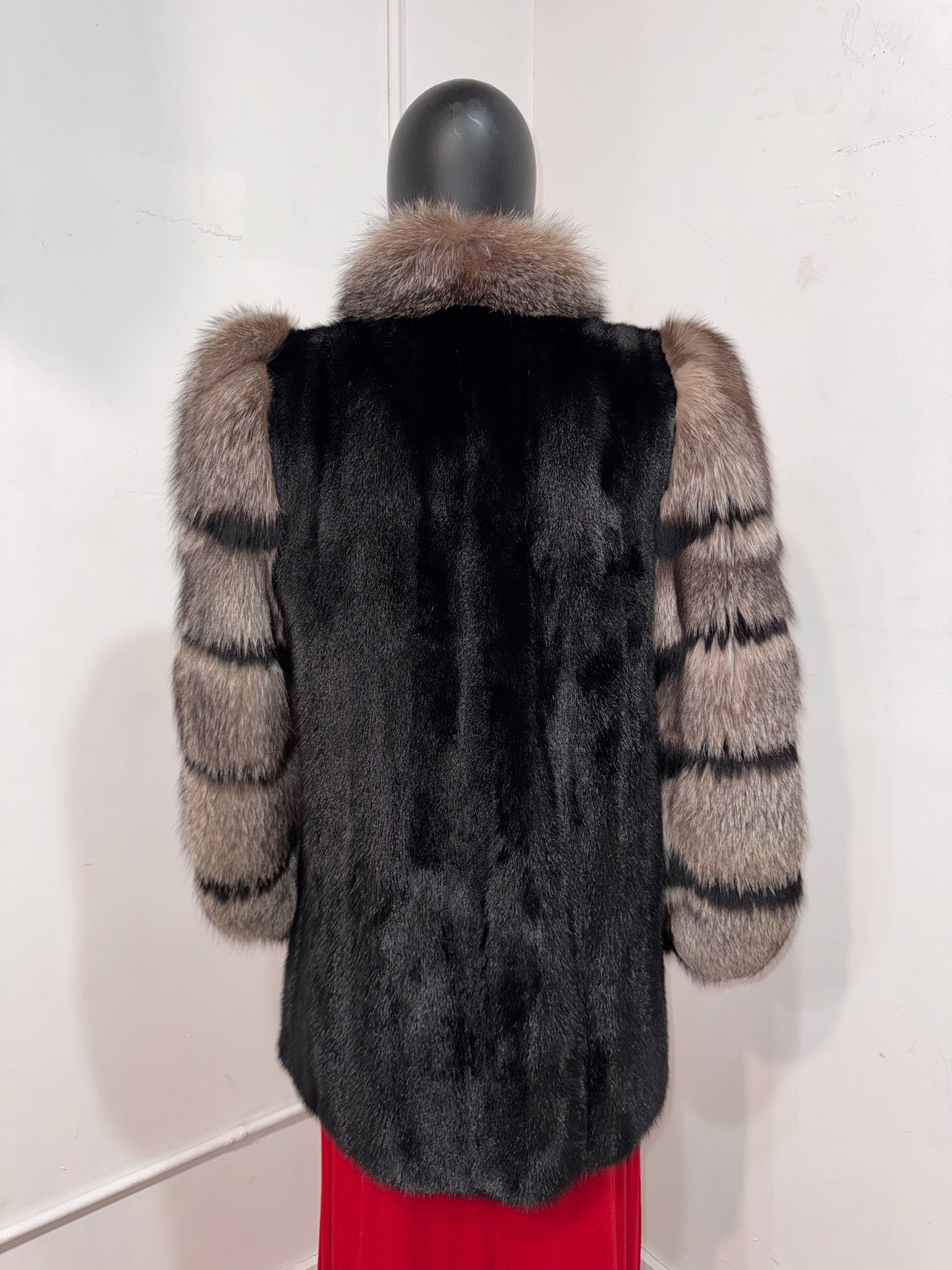 Vintage Mink and Silver Fox Jacket