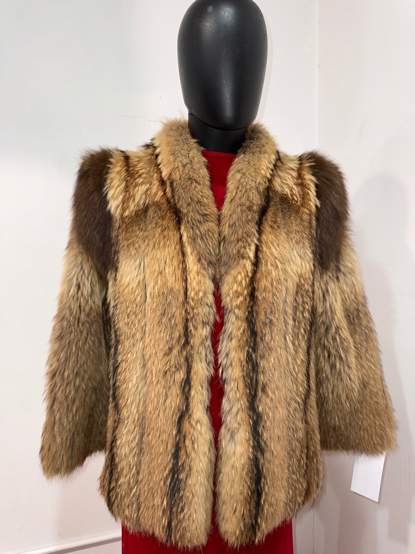 Vintage Tanuki Fur w/ Removable Sleeves