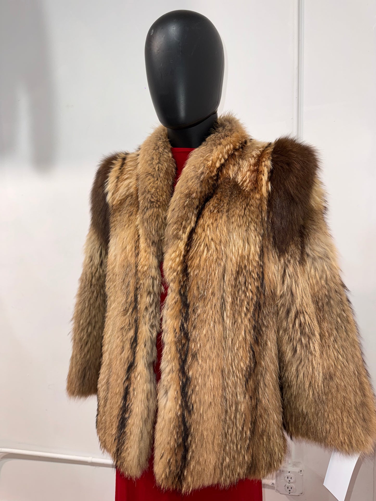 Vintage Tanuki Fur w/ Removable Sleeves