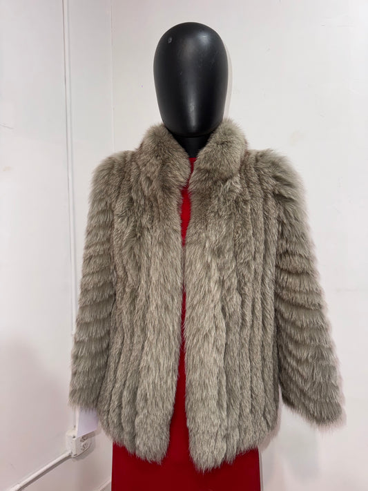 Vintage Sage Green Fox Fur