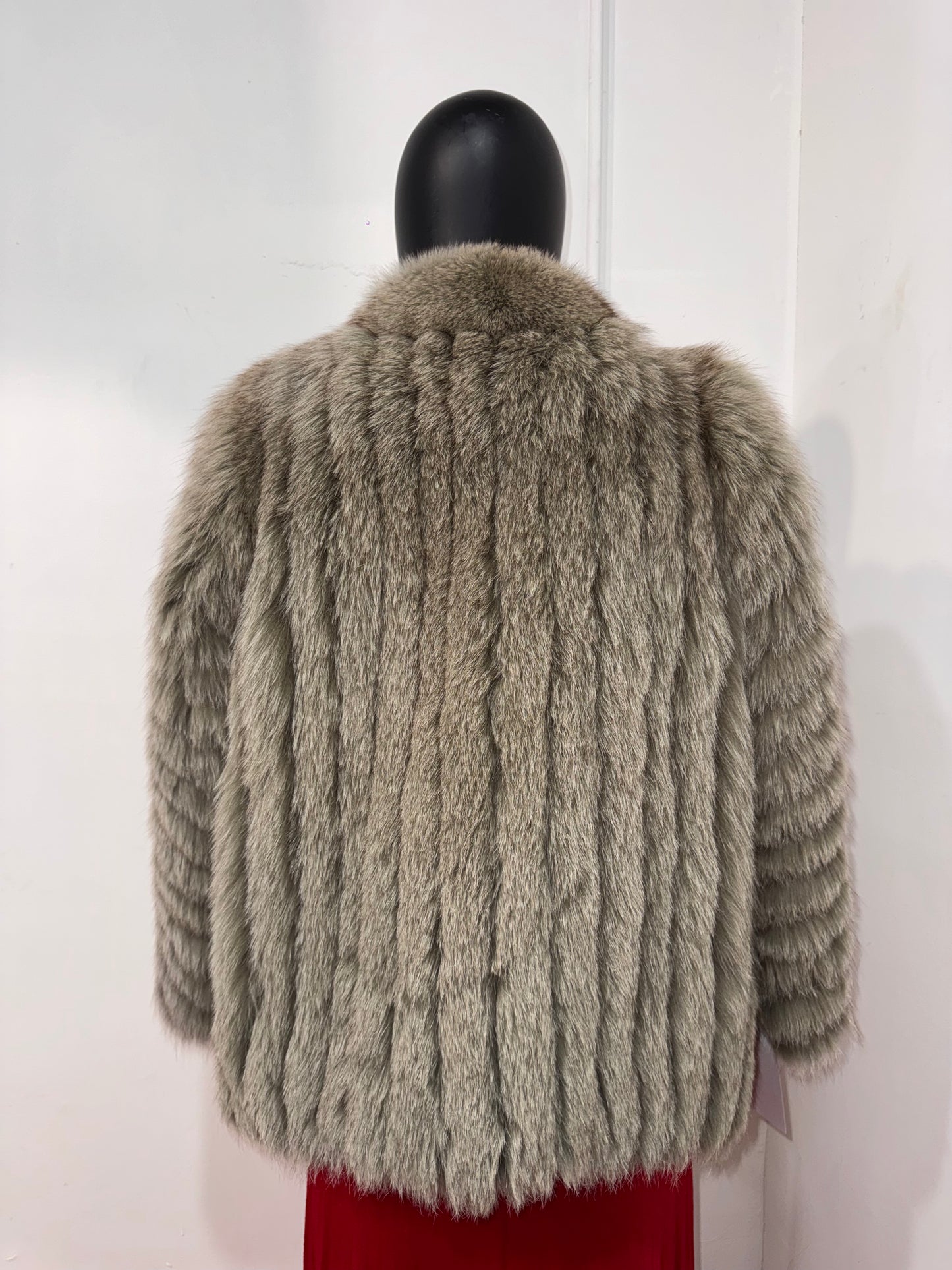 Vintage Sage Green Fox Fur