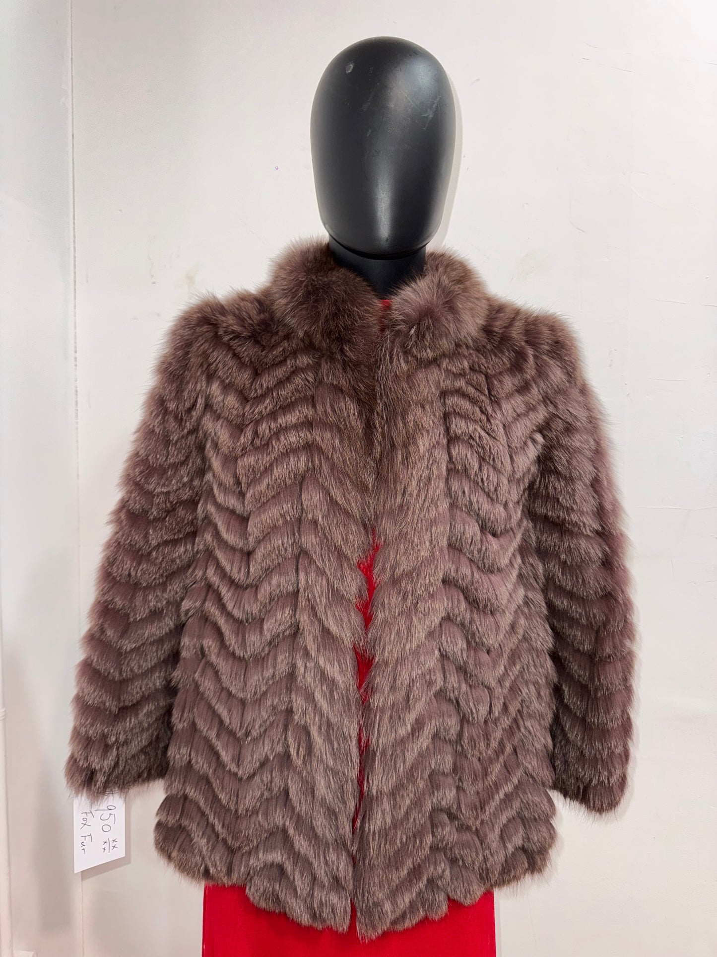 Vintage Purple Fox Fur