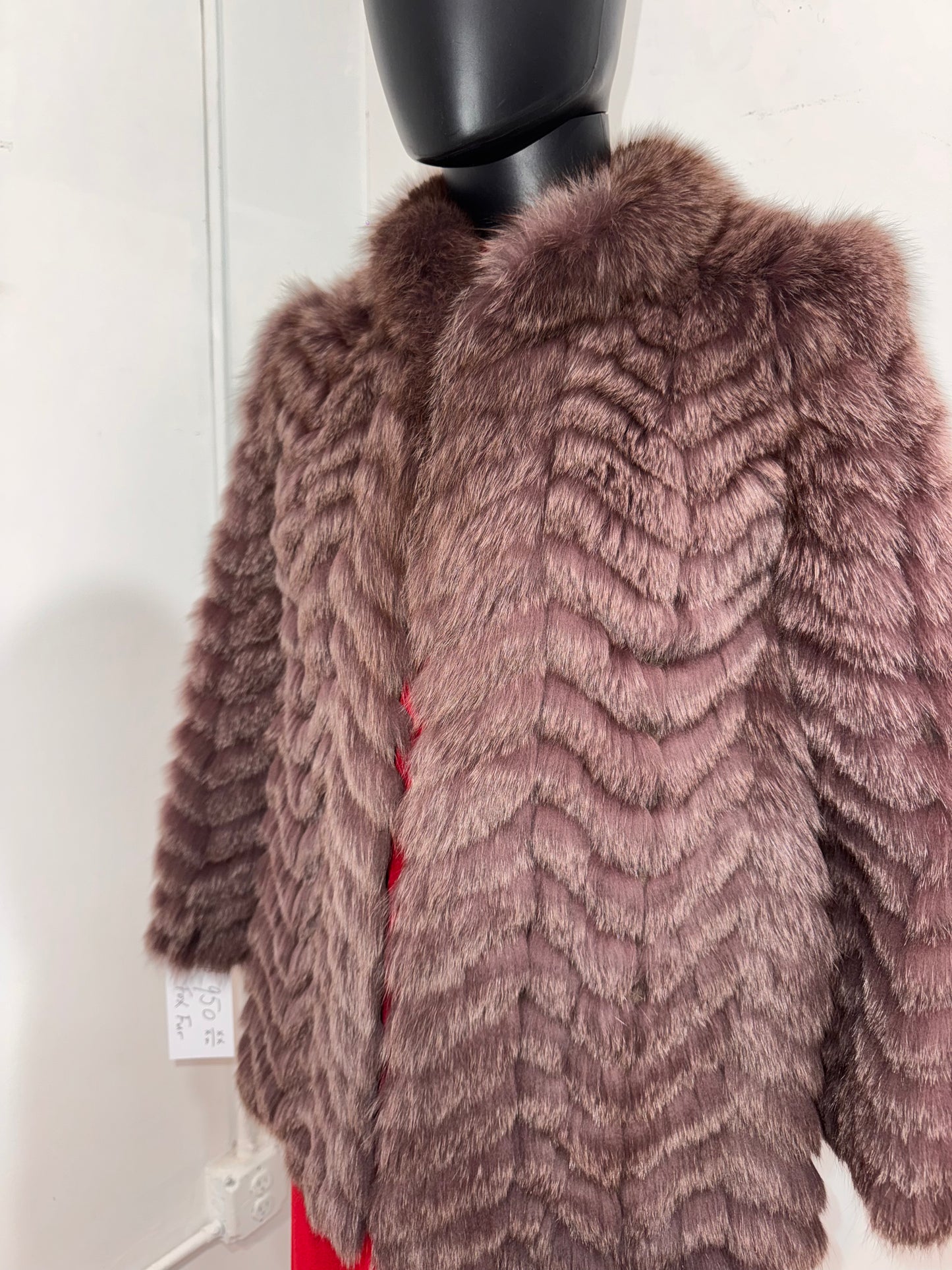 Vintage Purple Fox Fur