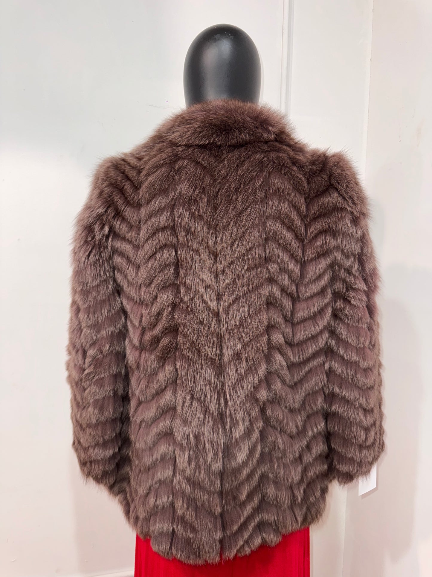 Vintage Purple Fox Fur
