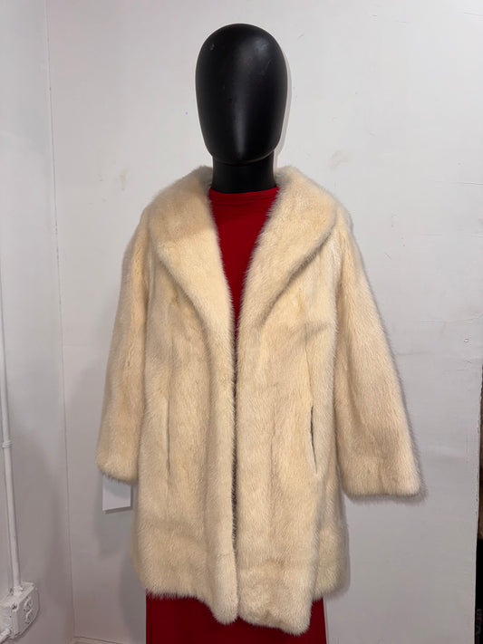 Vintage White Mink Jacket
