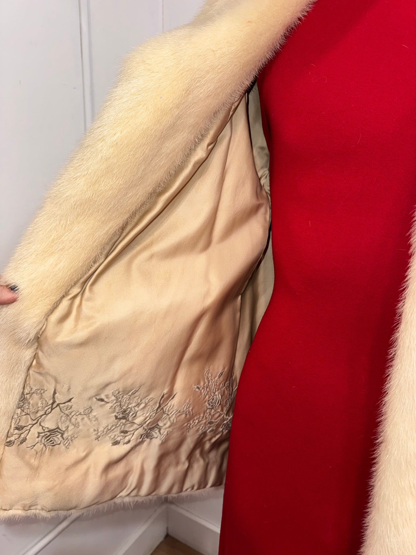 Vintage White Mink Jacket