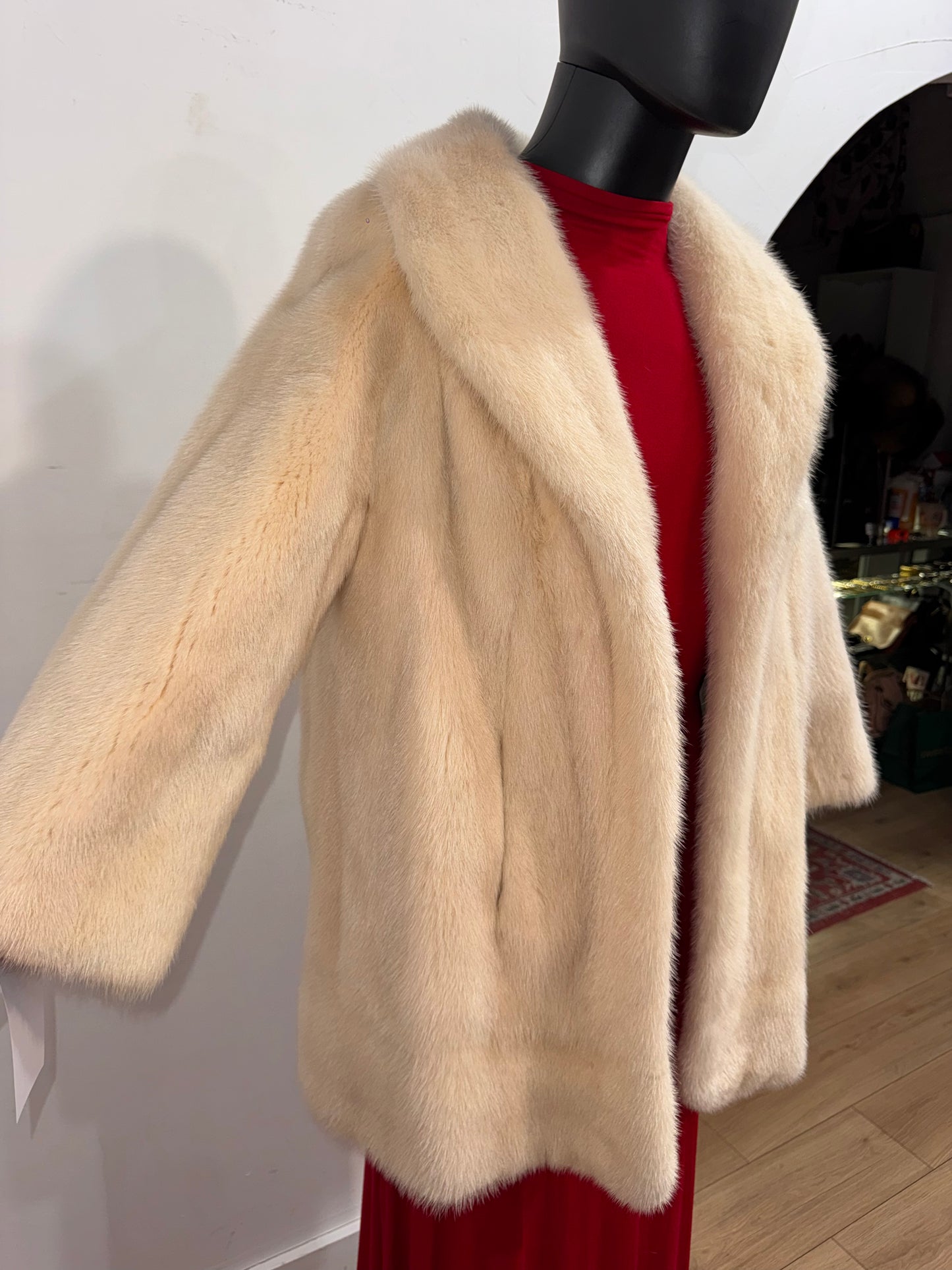 Vintage White Mink Jacket