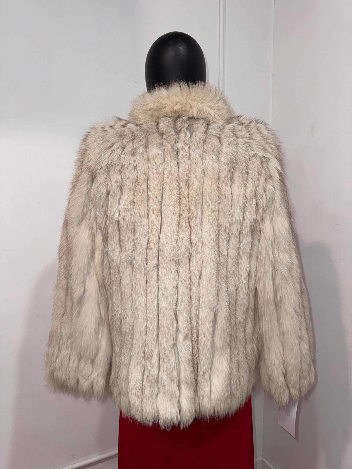 Vintage White Fox Jacket