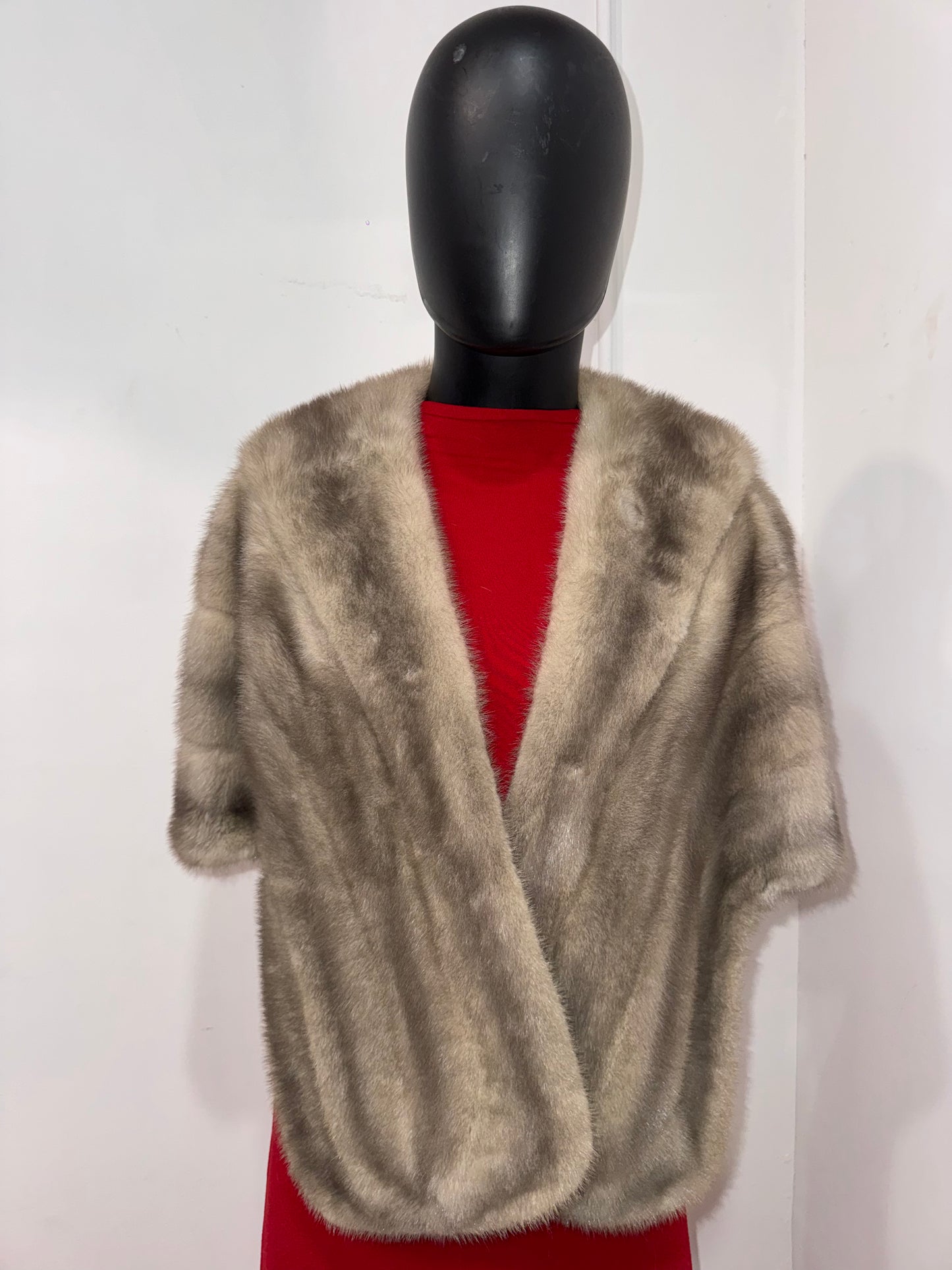 Vintage Silver Mink Bolero
