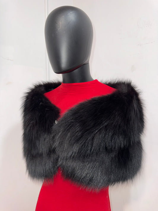 Vintage Black Fox Bolero