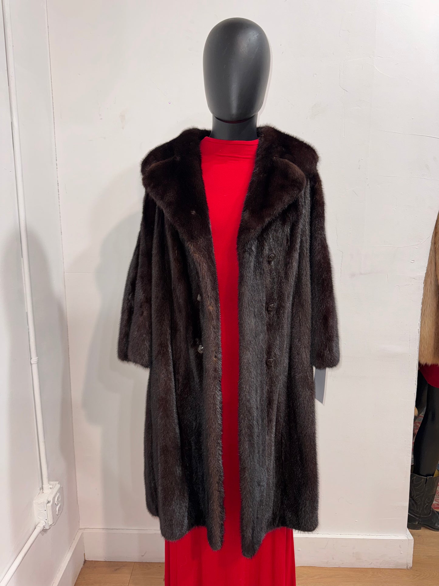 Vintage Dark Brown Mink Fur