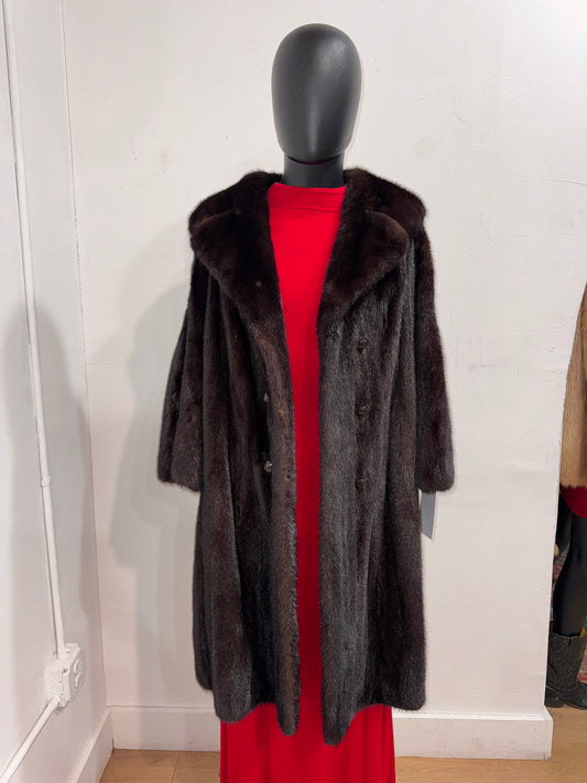 Vintage Dark Brown Mink Fur