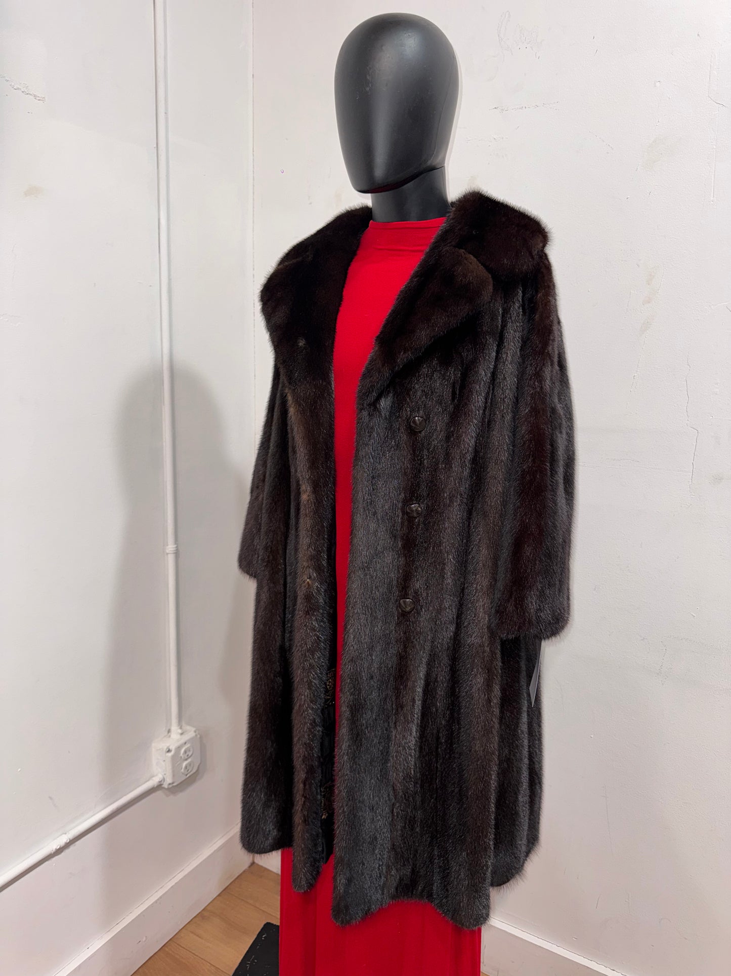 Vintage Dark Brown Mink Fur