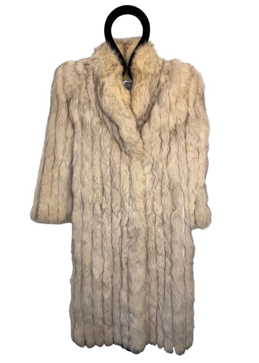 Full Length Silver Saga Blue Fox Fur